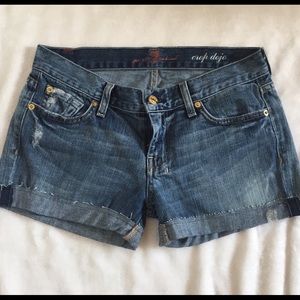 7 for all mankind dojo shorts